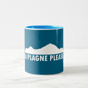 La Plagne Frankreich Bitte Zweifarbige Tasse