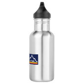 La Plagne Frankreich Edelstahlflasche (Rechts)