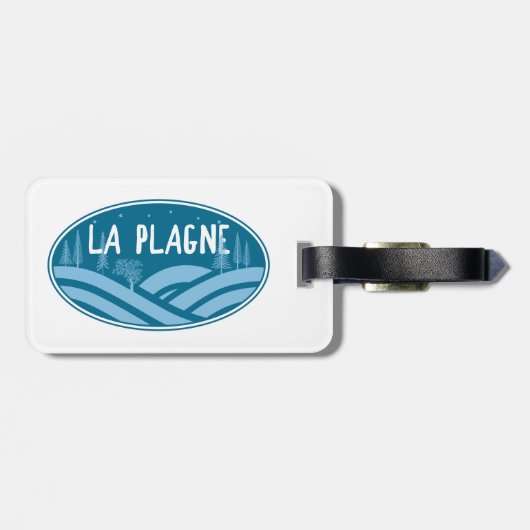 La Plagne Frankreich im Freien Gepäckanhänger (Rückseite horizontal)