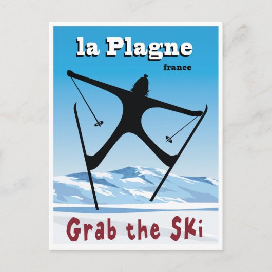 La Plagne, Frankreich Postkarte (Vorderseite)