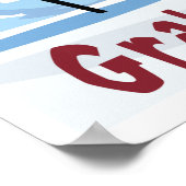 La Plagne, Frankreich, Ski Poster (Ecke)