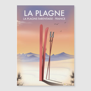 La Plagne, La Plagne-Tarentaise, Frankreich Skipla Magnetkarte