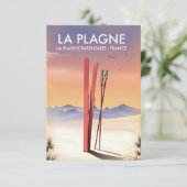 La Plagne, La Plagne-Tarentaise, französisches Ski (Stehend Vorderseite)