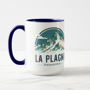 La Plagne Paradiski Retro-Berg-Tasse – Vintage S Tasse
