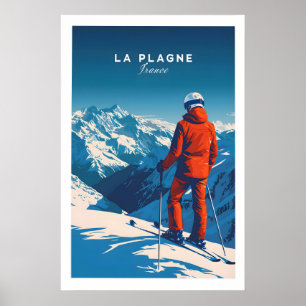 La Plagne Reiseplakat 1 Poster