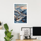 La Plagne Ski Poster 1 (Heimbüro)