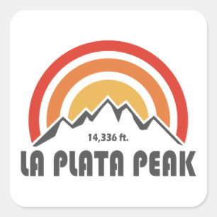 La Plata Peak Quadratischer Aufkleber