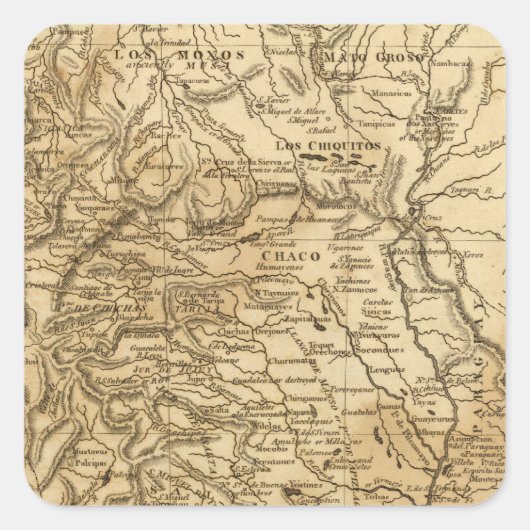 La Plata Quadratischer Aufkleber (Vorderseite)