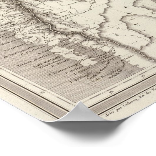 La Plata und Chile Poster (Ecke)