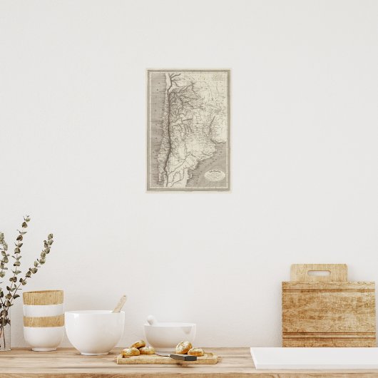 La Plata und Chile Poster (Küche)