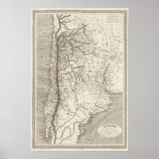 La Plata und Chile Poster (Vorne)