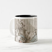 La-Platz-DES Victoires, Paris, c.1789 (Feder Zweifarbige Tasse (Vorderseite Links)