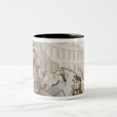 La-Platz-DES Victoires, Paris, c.1789 (Feder Zweifarbige Tasse (Mittel)