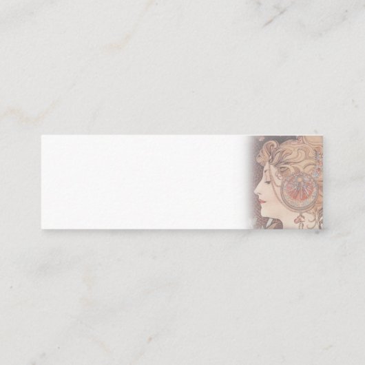 La Plume 1899  Mini Visitenkarte (Rückseite)