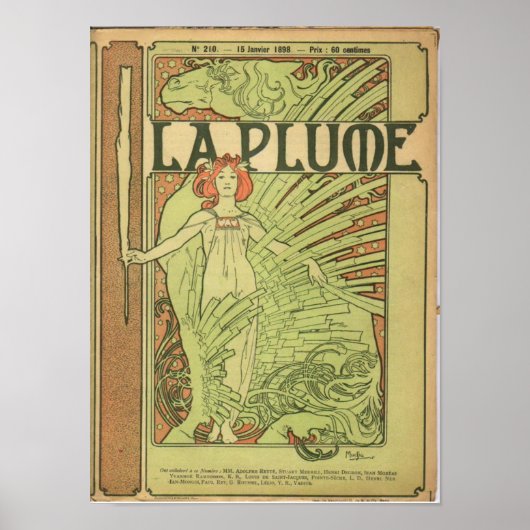 La Plume Poster (Vorne)