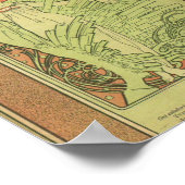 La Plume von Alphonse Mucha Poster (Ecke)
