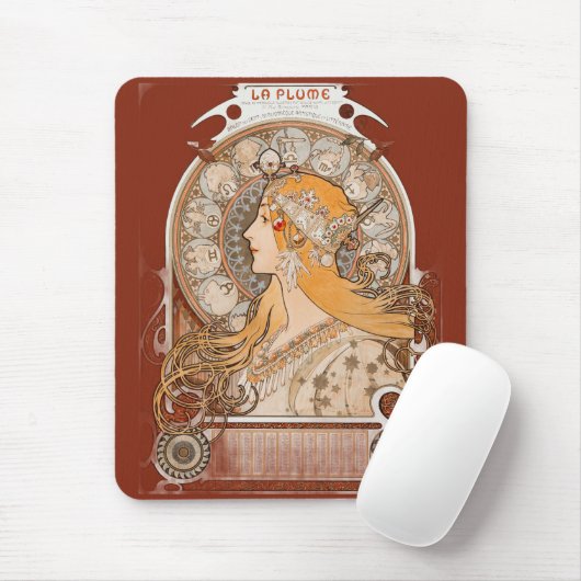 La Plume Zodiac – Astrologie Design Mousepad (Mit Mouse)