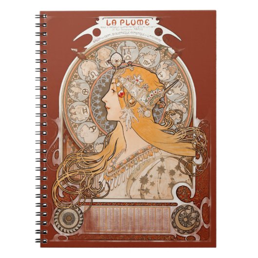 La Plume Zodiac – Himmelsastrologie-Journal Notizblock (Vorderseite)