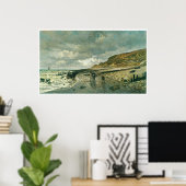 La Pointe de La Heve, 1865 Claude Monet Poster (Heimbüro)