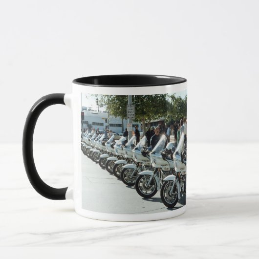 LA Police Motorräder USA Tasse (Links)