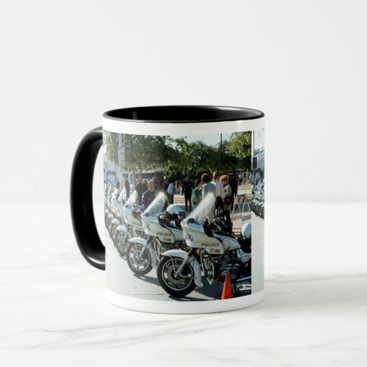 LA Police Motorräder USA Tasse (Vorderseite Links)
