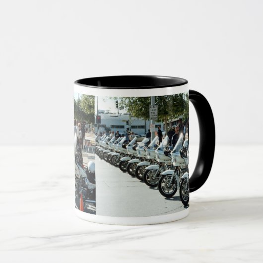 LA Police Motorräder USA Tasse (VorderseiteRechts)
