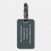 La Porte de San Denis Gepäckanhänger (Rückseite vertikal)