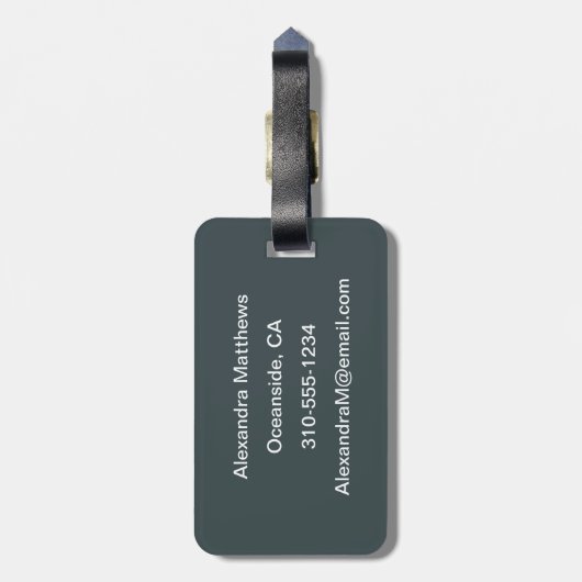 La Porte de San Denis Gepäckanhänger (Rückseite vertikal)