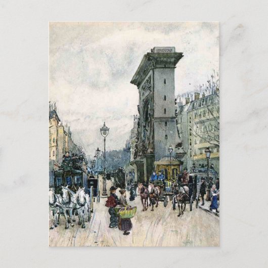 La Porte de San Denis Postkarte (Vorderseite)