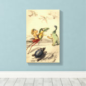 La Poursuite (The Chase) Leinwanddruck (Insitu (Holzboden))