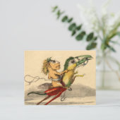 La Poursuite (The Chase) Postkarte (Stehend Vorderseite)