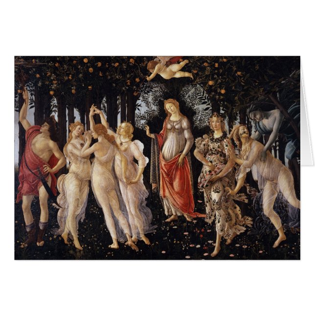 La Primavera (Frühjahr) von Sandro Botticelli (Vorderseite (Horizontal))