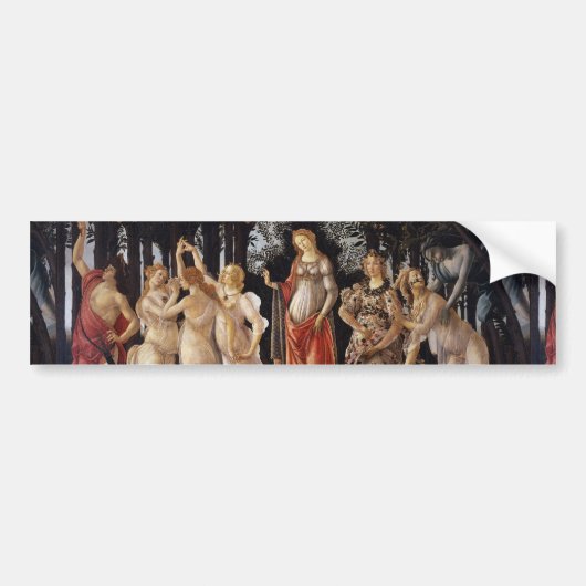 La Primavera (Frühjahr) von Sandro Botticelli Autoaufkleber (Vorne)