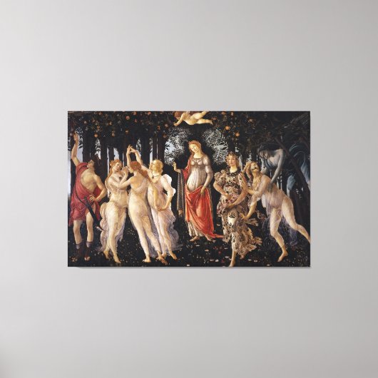 La Primavera (Frühjahr) von Sandro Botticelli Leinwanddruck (Vorderseite)