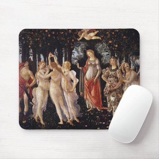 La Primavera (Frühjahr) von Sandro Botticelli Mousepad (Mit Mouse)
