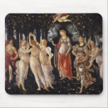 La Primavera (Frühjahr) von Sandro Botticelli Mousepad<br><div class="desc">La Primavera (Frühling) von Sandro Botticelli, Temperamalerei auf Holzplatte c. 1482 ist eine monumentale Darstellung einer Prozession alter klassischer Götter, die die Rückkehr des Frühlings verkündet, ein Thema, das die Zeit der Erneuerung der Renaissance symbolisiert. Im Zentrum des Gemäldes befinden sich die Göttinnen Venus und Flora, die sich über das...</div>