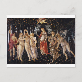 La Primavera (Frühjahr) von Sandro Botticelli Postkarte