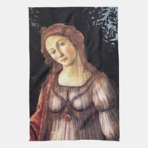 La Primavera im Detail von Sandro Botticelli Handtuch