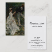 La-Promenade, Pierre-Auguste Renoir 1870 Visitenkarte (Vorne/Hinten)