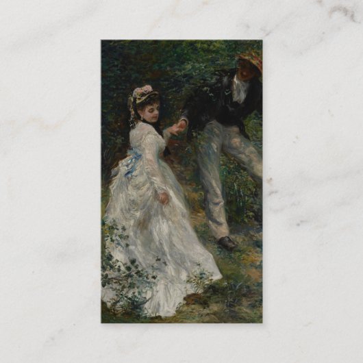 La-Promenade, Pierre-Auguste Renoir 1870 Visitenkarte (Vorderseite)