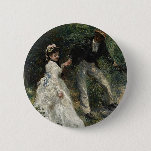 La Promenade Renoir Malerei Button (Vorderseite)