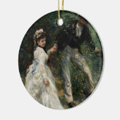 La Promenade Renoir Malerei Keramik Ornament (Links)