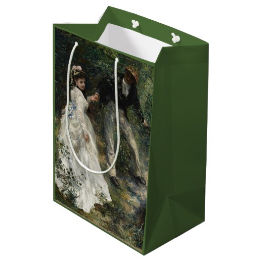 La Promenade Renoir Malerei Mittlere Geschenktüte (Rückseite Schrägansicht)