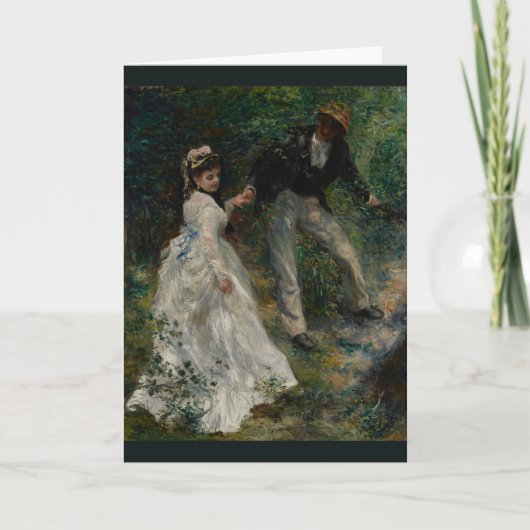 La Promenade von Pierre-Auguste Renoir 1870 Karte (Vorderseite)