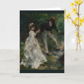 La Promenade von Pierre-Auguste Renoir 1870 Karte (Gelbe Blume)