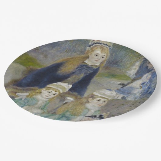 La Promenade von Pierre-Auguste Renoir Pappteller (Schrägansicht)