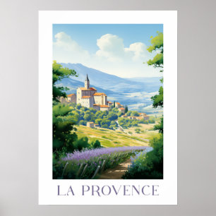La provence - Frankreich - Illustration Poster