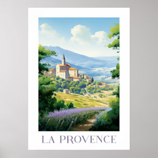 La provence - Frankreich - Illustration Poster