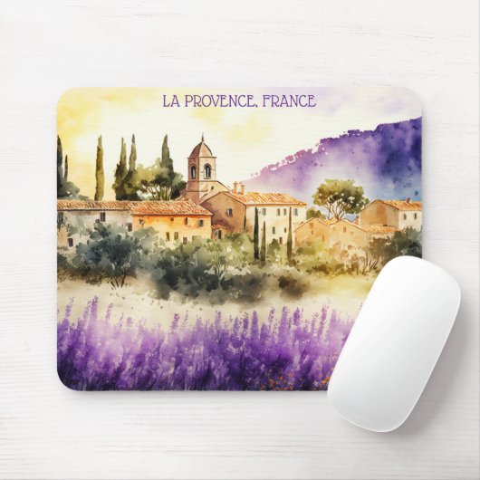 La Provence Frankreich Malerei Mousepad (Mit Mouse)