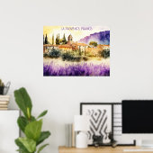 La Provence Frankreich Malerei Poster (Heimbüro)